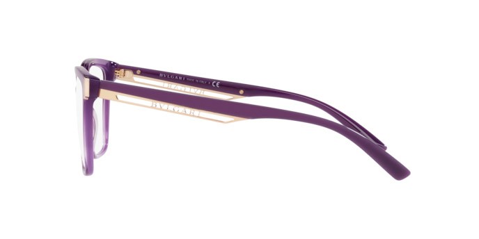 Brillen Bulgari BV 4208 (5508) farbe amethyst opal gradient striped form quadratisch gläser demo lens