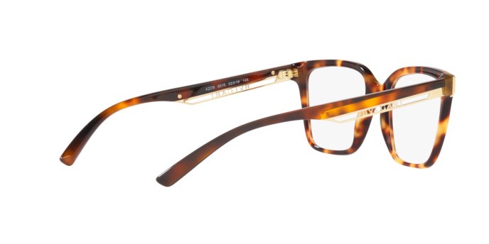 Brillen Bulgari BV 4208 (5515) farbe light brown havana form quadratisch gläser demo lens