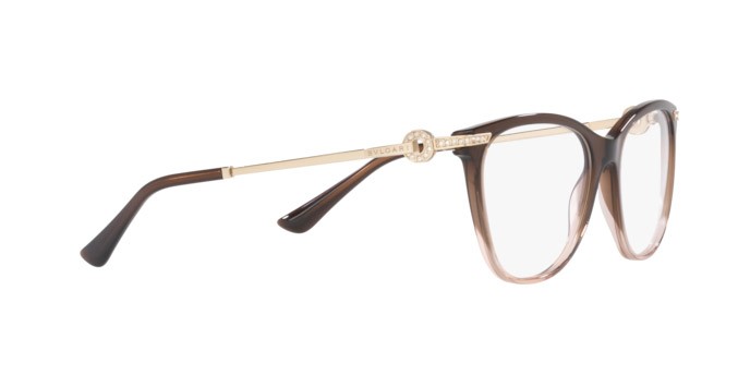 Brillen Bulgari BV 4209B (5476) farbe brown gradient beige form pantos gläser demo lens