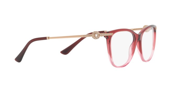 Brillen Bulgari BV 4209B (5477) farbe violet gradient pink form pantos gläser demo lens