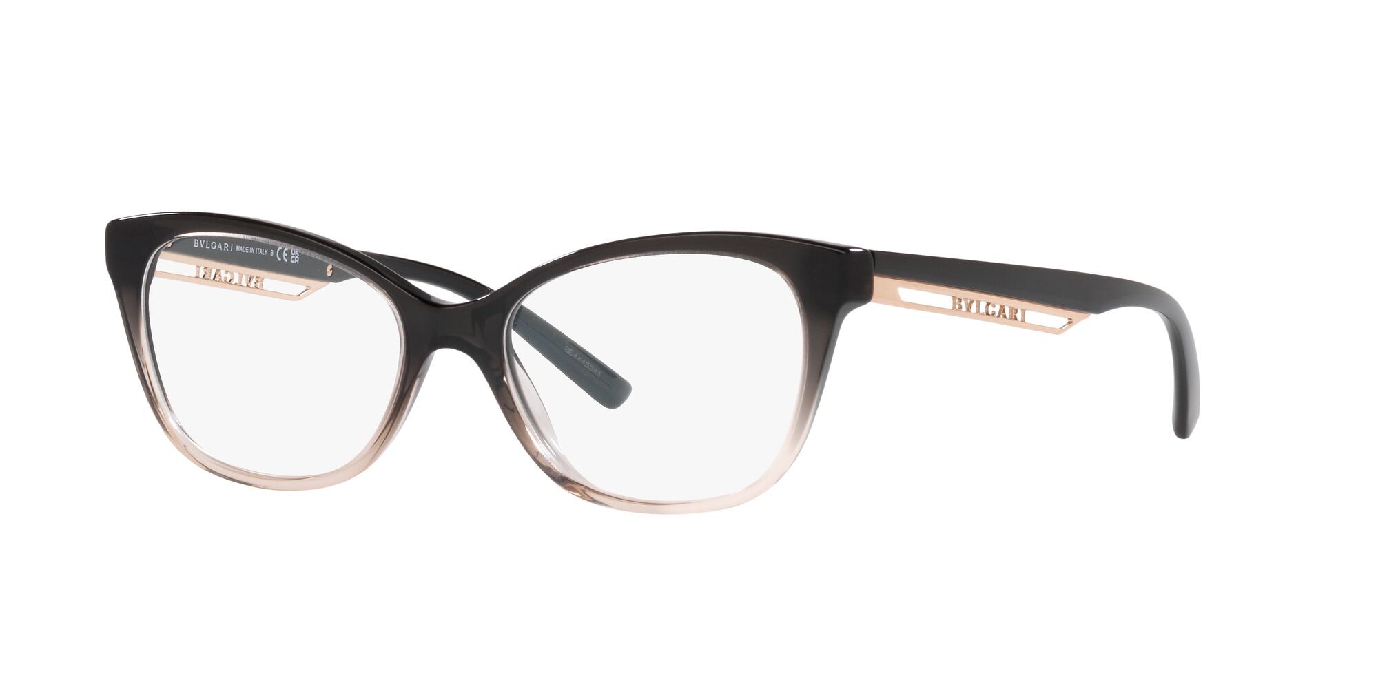 Brillen Bulgari BV 4211 (5450) farbe nero sfumato beige form schmetterling gläser lente demo