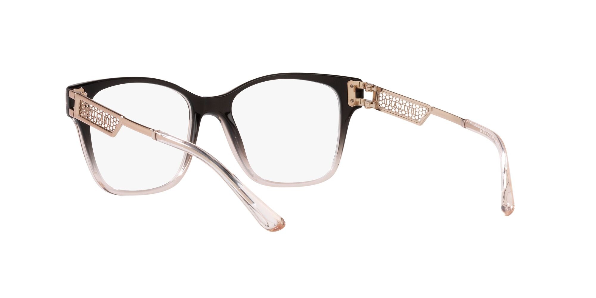 Brillen Bulgari BV 4213 (5450) farbe nero sfumato beige form quadratisch gläser lente demo