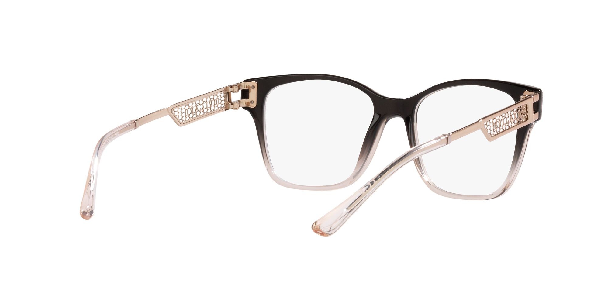 Brillen Bulgari BV 4213 (5450) farbe nero sfumato beige form quadratisch gläser lente demo