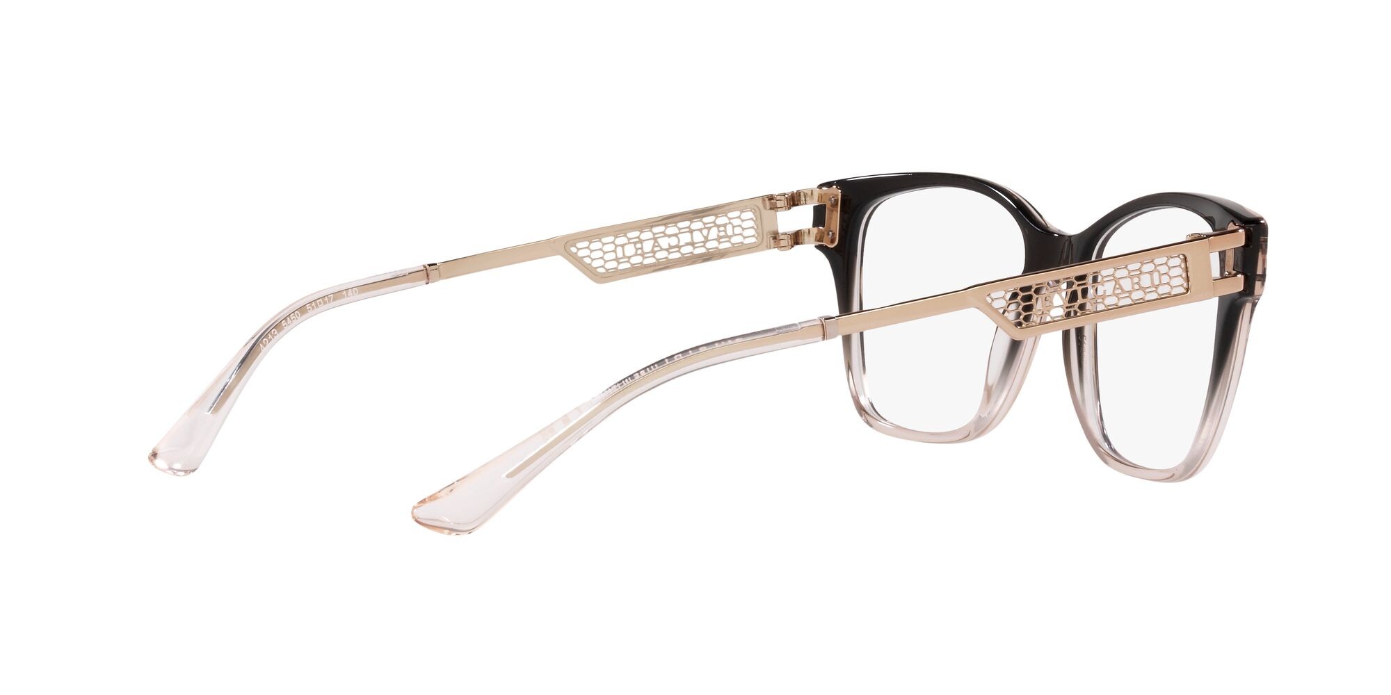 Brillen Bulgari BV 4213 (5450) farbe nero sfumato beige form quadratisch gläser lente demo
