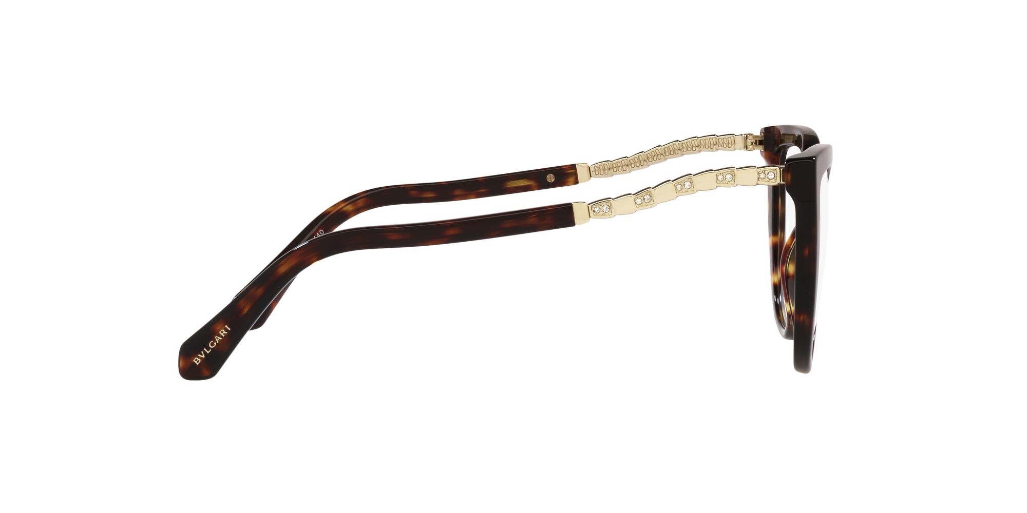 Brillen Bulgari BV 4214B (504) farbe havana form cat-eye gläser lente demo