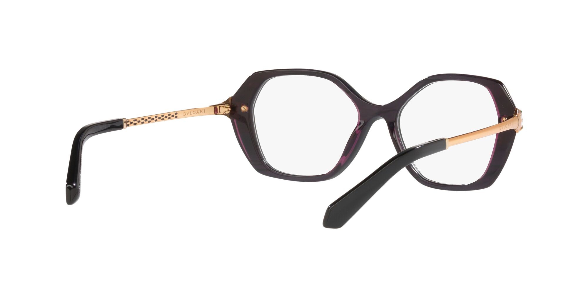 Brillen Bulgari BV 4215KB (5485) farbe black/esmerald/amethyst form schmetterling gläser lente demo