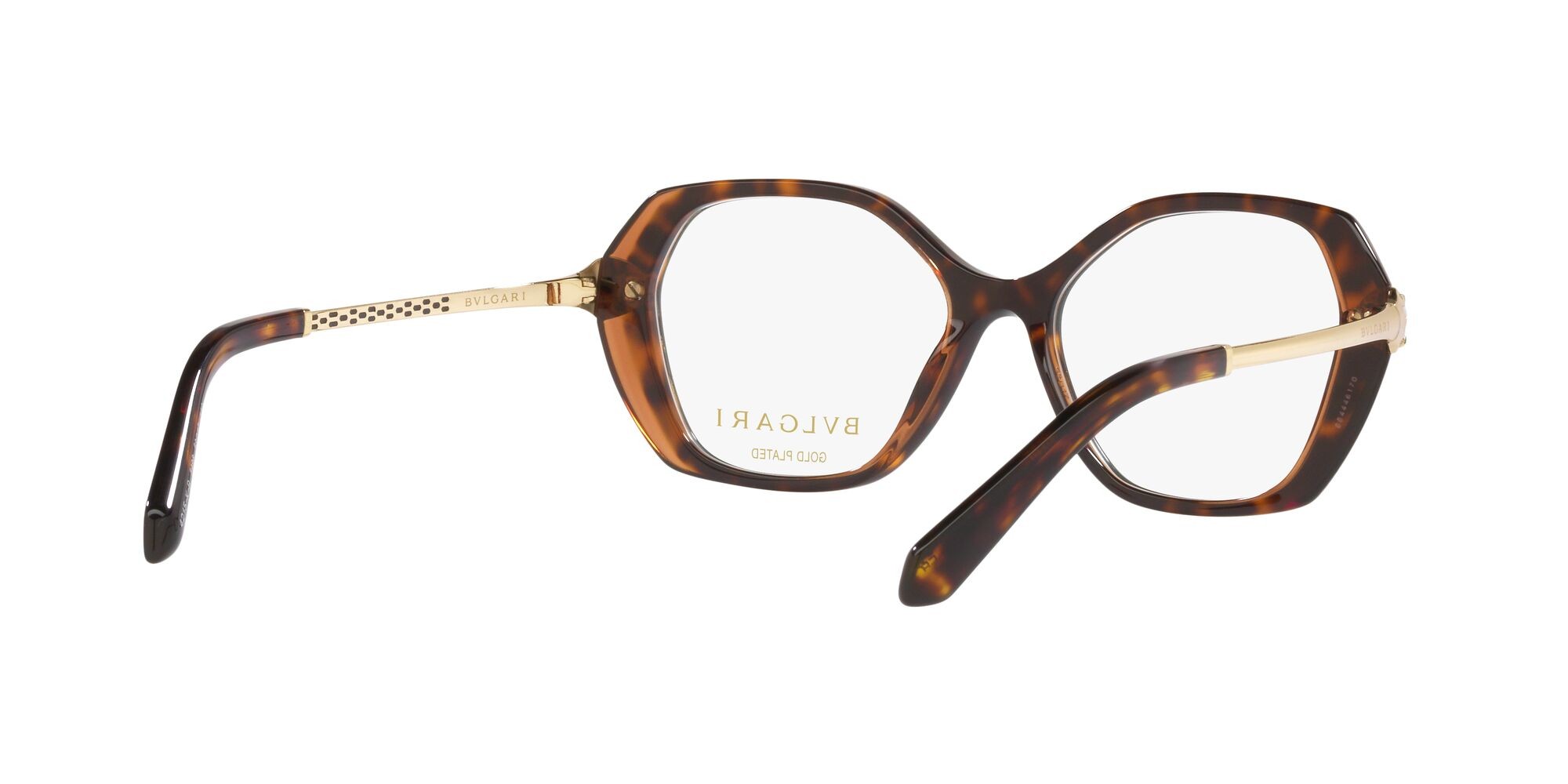 Brillen Bulgari BV 4215KB (5496) farbe havana su marrone trasparente form schmetterling gläser lente demo