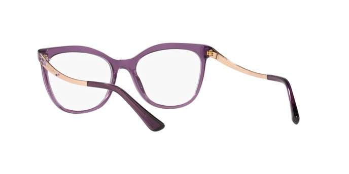 Brillen Bulgari BV 4218 (5514) farbe viola trasparente form cat-eye gläser lente demo