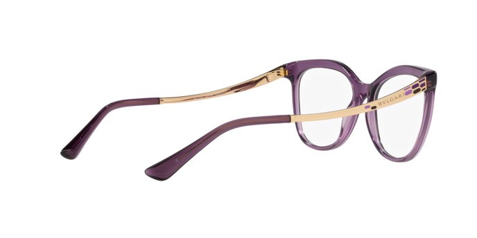 Brillen Bulgari BV 4218 (5514) farbe viola trasparente form cat-eye gläser lente demo
