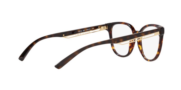 Brillen Bulgari BV 4219 (504) farbe havana form quadratisch gläser lente demo
