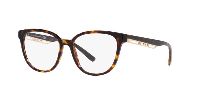 Brillen Bulgari BV 4219 (504) farbe havana form quadratisch gläser lente demo