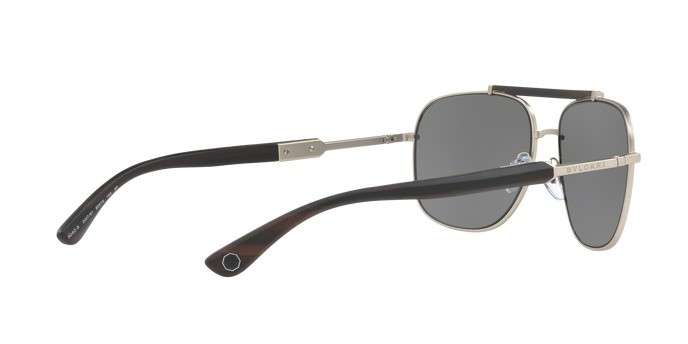 Sonnenbrillen Bvlgari BV 5040K (200781) farbe matte silver plated form rechteckig gläser polar grey