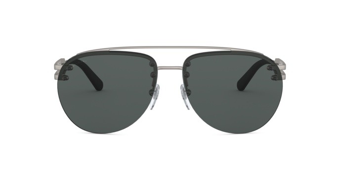 Sonnenbrillen Bulgari BV 5052 (195/87) farbe matte gunmetal form aviator gläser dark grey