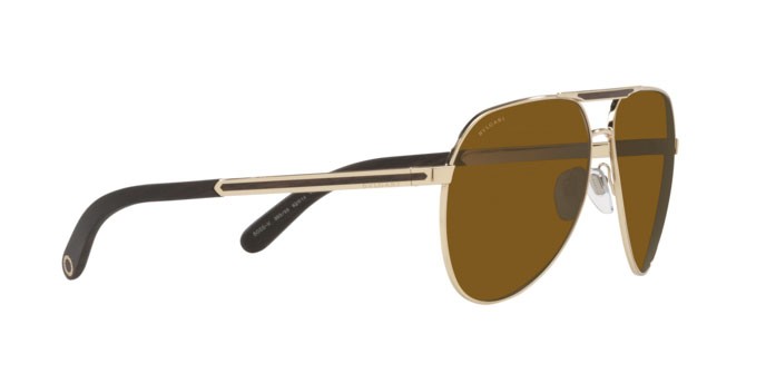 Sonnenbrillen Bulgari BV 5055K (393/83) farbe pale gold plated form aviator gläser polar dark brown