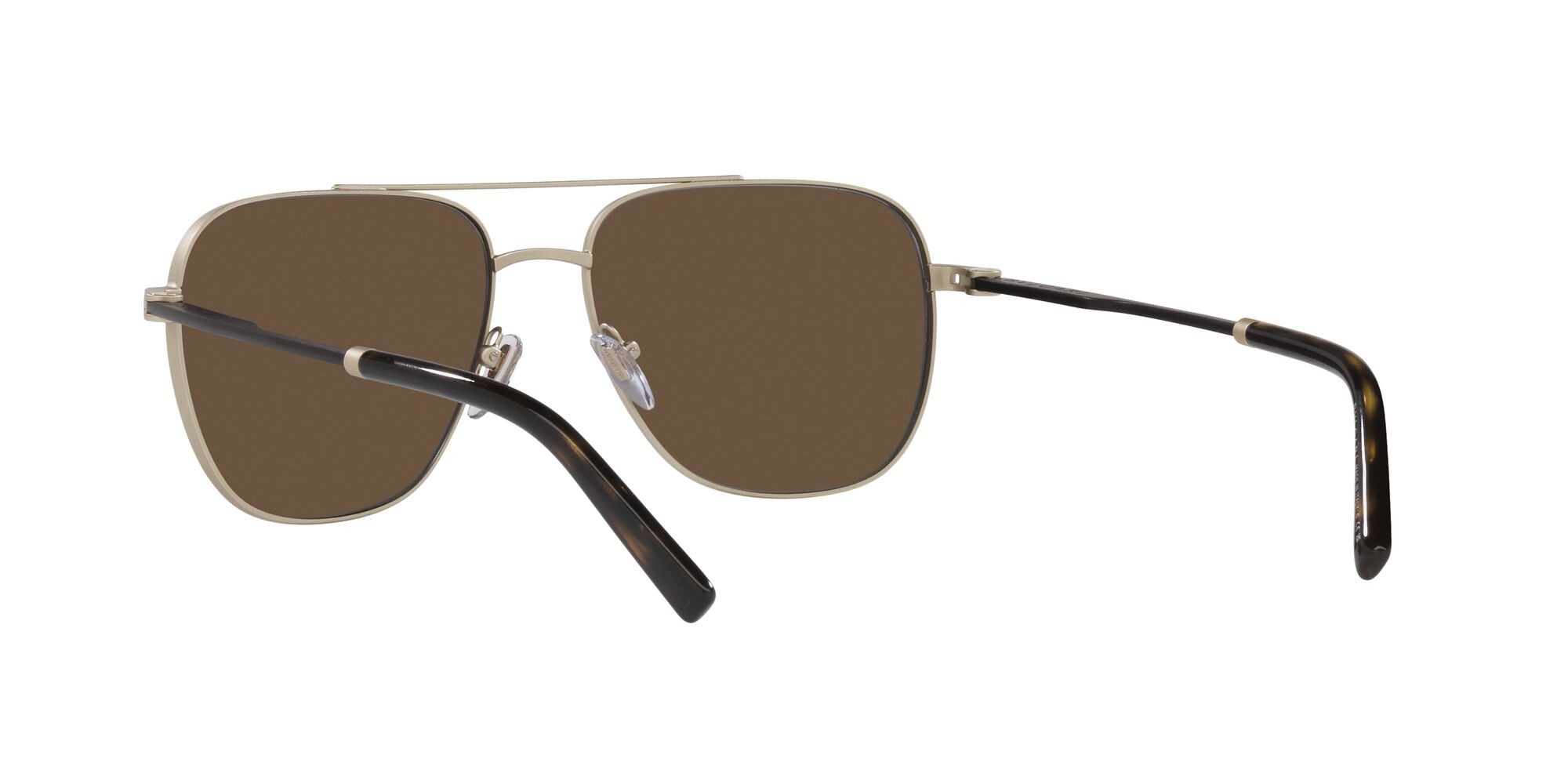 Sonnenbrillen Bulgari BV 5059 (202253) farbe oro pallido opaco form aviator gläser marrone scuro