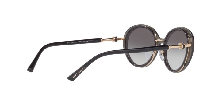 Sonnenbrillen Bvlgari BV 6117 (20148G) farbe rose gold/grey form oval gläser grey gradient