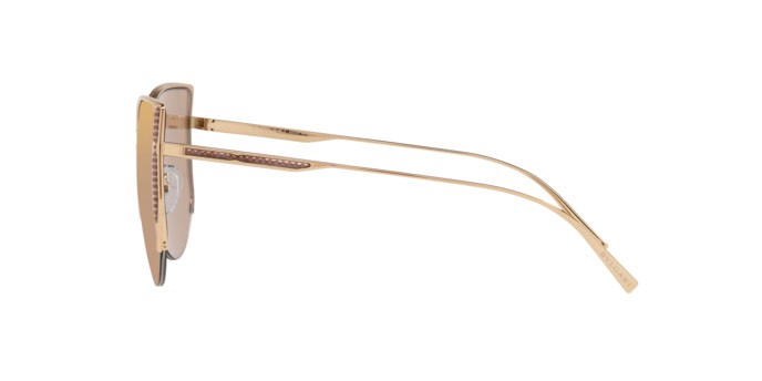 Sonnenbrillen Bulgari BV 6170 (20145A) farbe pink gold form schmetterling gläser light brown mirror flash gold