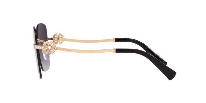 Sonnenbrillen Bulgari BV 6173B (20148G) farbe pink gold form quadratisch gläser grey gradient
