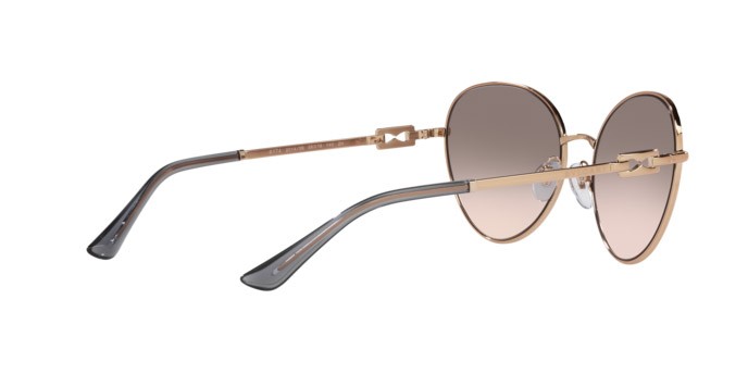 Sonnenbrillen Bulgari BV 6174 (20143B) farbe pink gold form oval gläser pink gradient grey