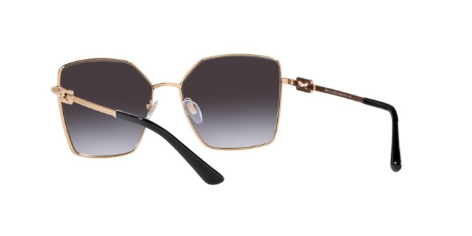 Sonnenbrillen Bulgari BV 6175 (20148G) farbe pink gold form unregelmäßig gläser grey gradient
