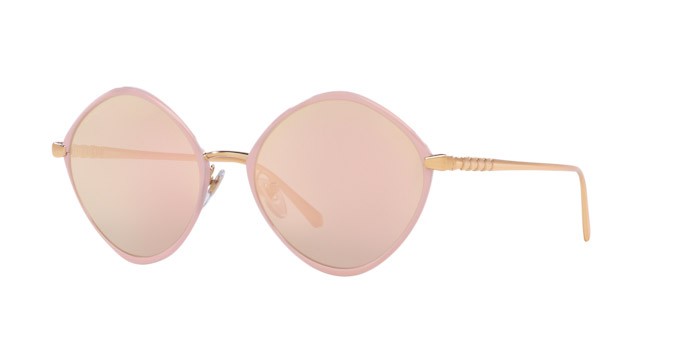 Sonnenbrillen Bulgari BV 6186K (207584) farbe pink gold plated/champagne form unregelmäßig gläser rosa specchiato oro rosé