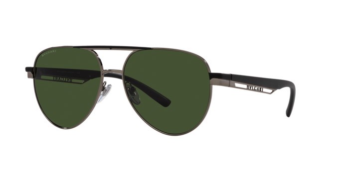 Sonnenbrillen Bulgari BV 6189 (103/G6) farbe ruthenium form aviator gläser verde scuro