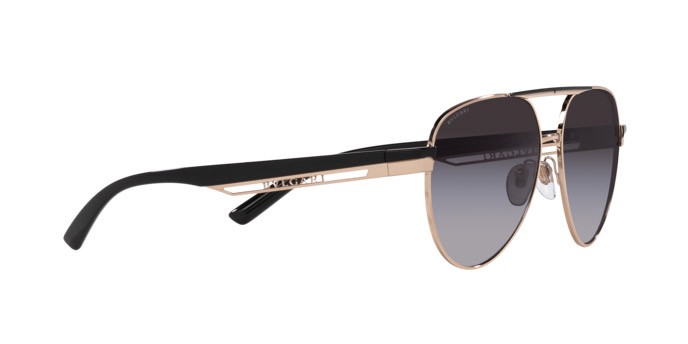 Sonnenbrillen Bulgari BV 6189 (20148G) farbe oro rosa form aviator gläser sfumato grigio