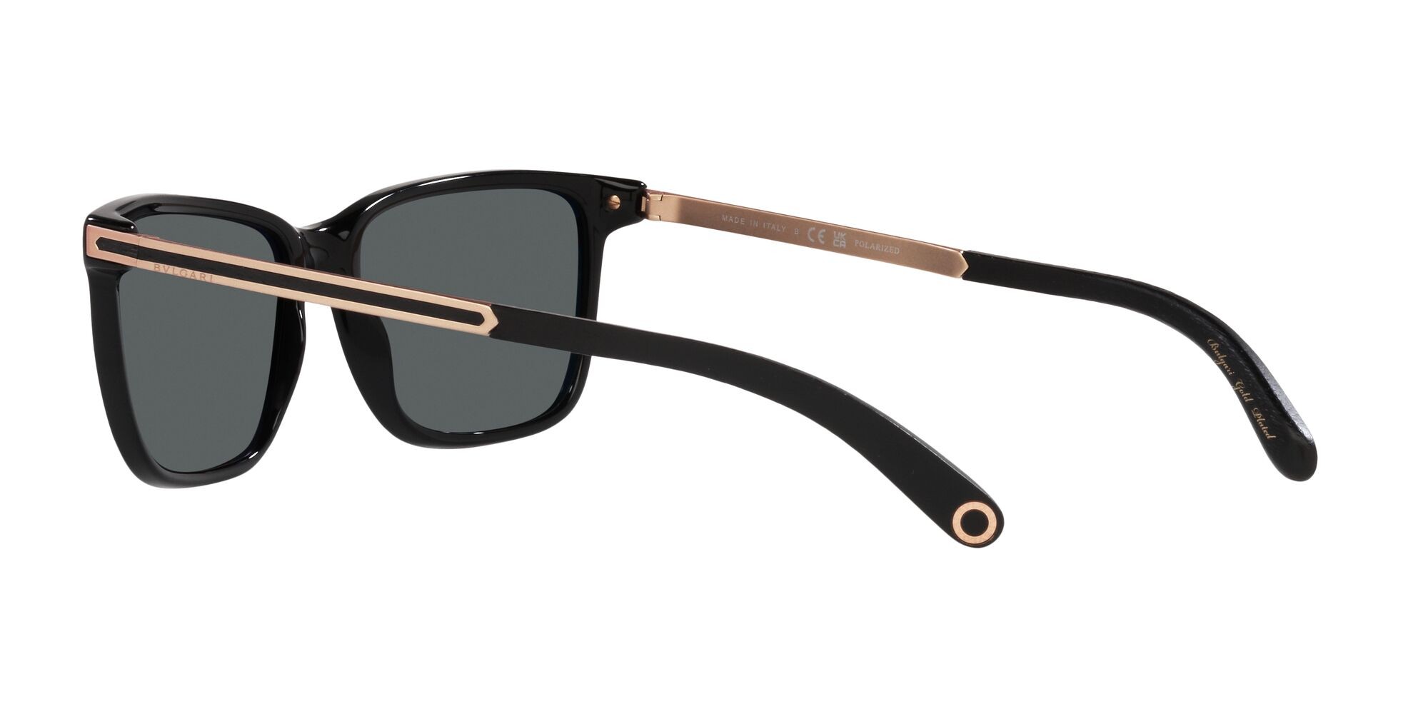 Sonnenbrillen Bulgari BV 7037K (501/P2) farbe nero form rechteckig gläser polar grigio scuro
