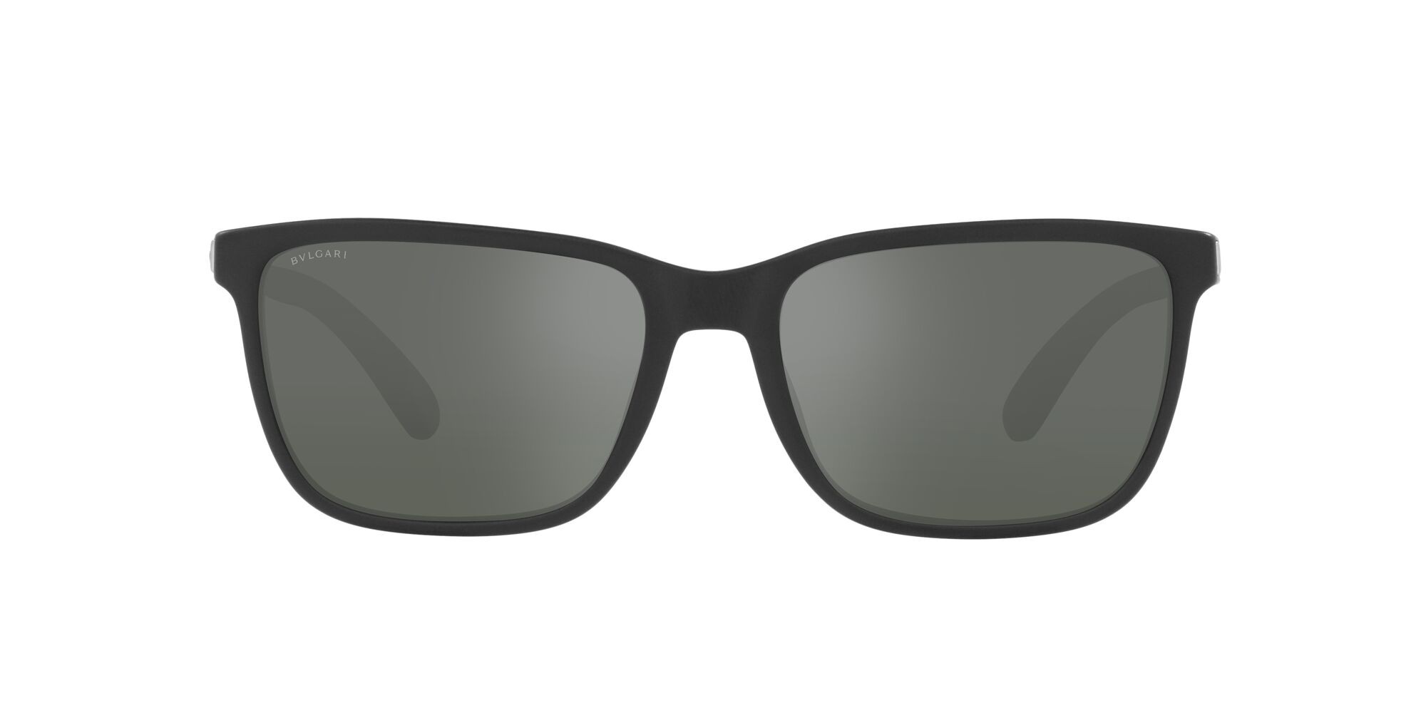 Sonnenbrillen Bulgari BV 7037K (5313W1) farbe nero opaco form rechteckig gläser polar grigio scuro specchiato argento