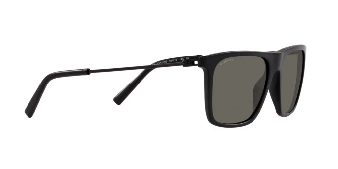 Sonnenbrillen Bulgari BV 7039 (5313R5) farbe nero opaco form quadratisch gläser grigio