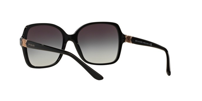 Sonnenbrillen Bvlgari BV 8164B (501/8G) farbe black form quadratisch gläser gray gradient