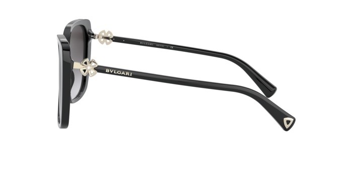 Sonnenbrillen Bvlgari BV 8225B (501/8G) farbe black form quadratisch gläser grey gradient