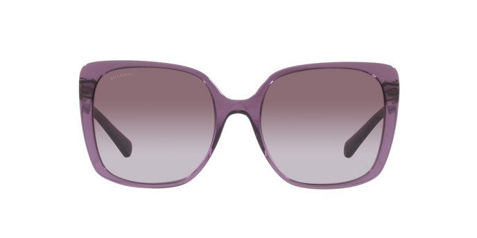 Sonnenbrillen Bulgari BV 8225B (55148H) farbe transparent amethyst form quadratisch gläser violet gradient