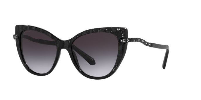 Sonnenbrillen Bulgari BV 8236B (54128G) farbe bvlgari black mamba form cat-eye gläser grey gradient