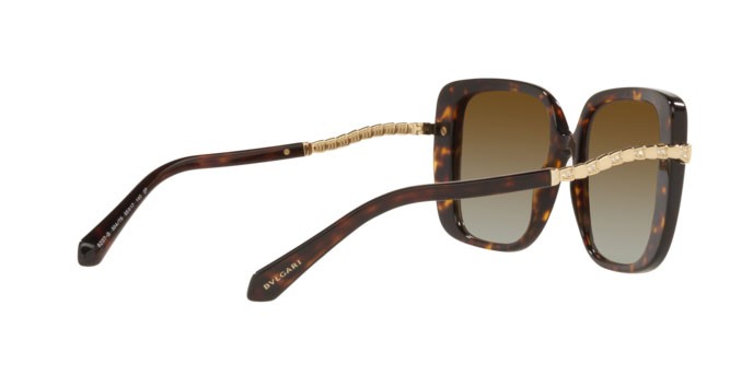 Sonnenbrillen Bulgari BV 8237B (504/T5) farbe havana form quadratisch gläser polar brown gradient