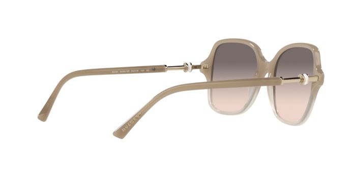 Sonnenbrillen Bulgari BV 8239 (54993B) farbe beige gradient beige form quadratisch gläser pink gradient grey