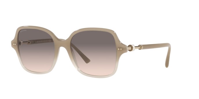 Sonnenbrillen Bulgari BV 8239 (54993B) farbe beige gradient beige form quadratisch gläser pink gradient grey