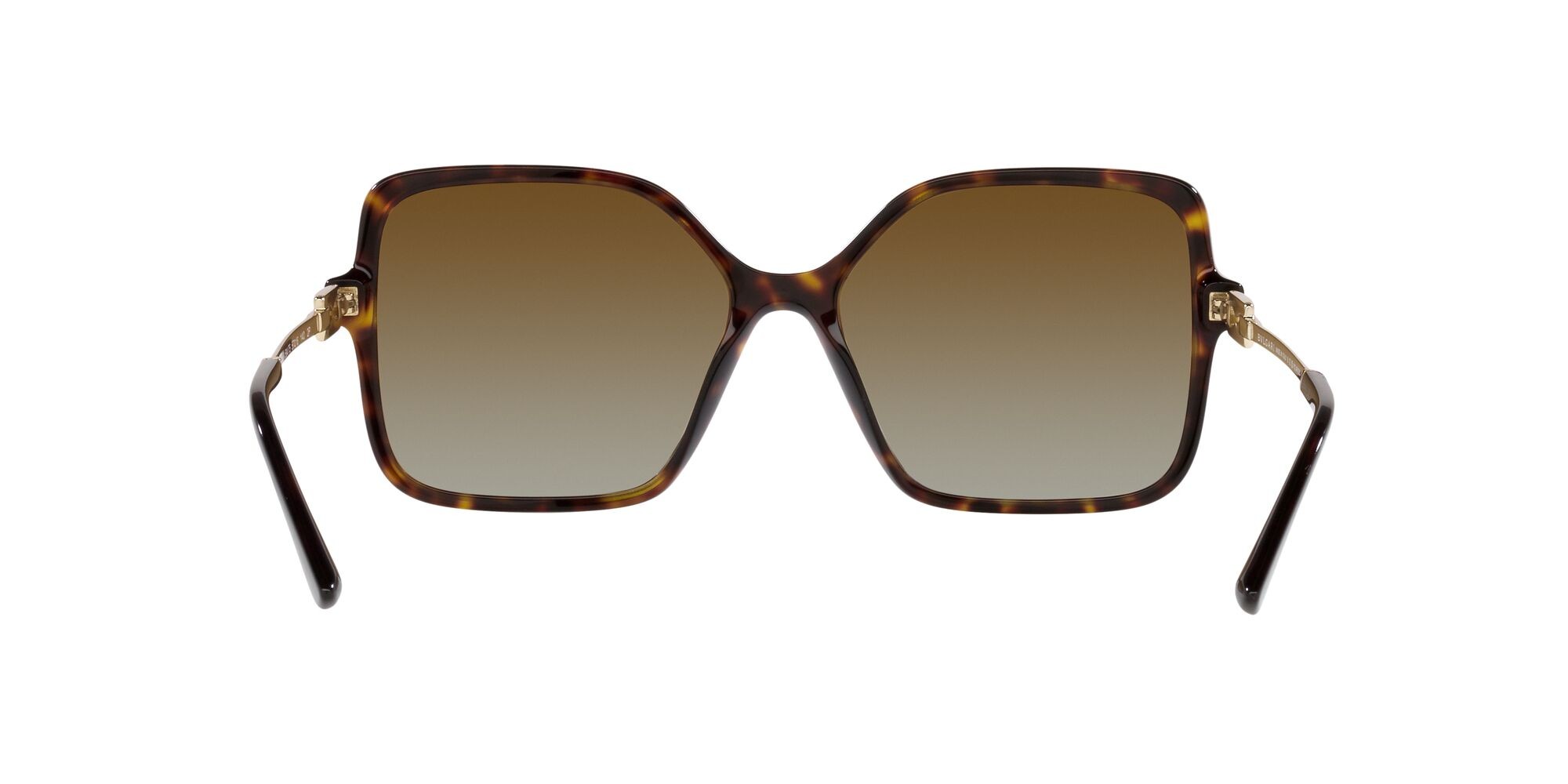 Sonnenbrillen Bulgari BV 8250 (504/T5) farbe havana form quadratisch gläser polarizzata marrone sfumato