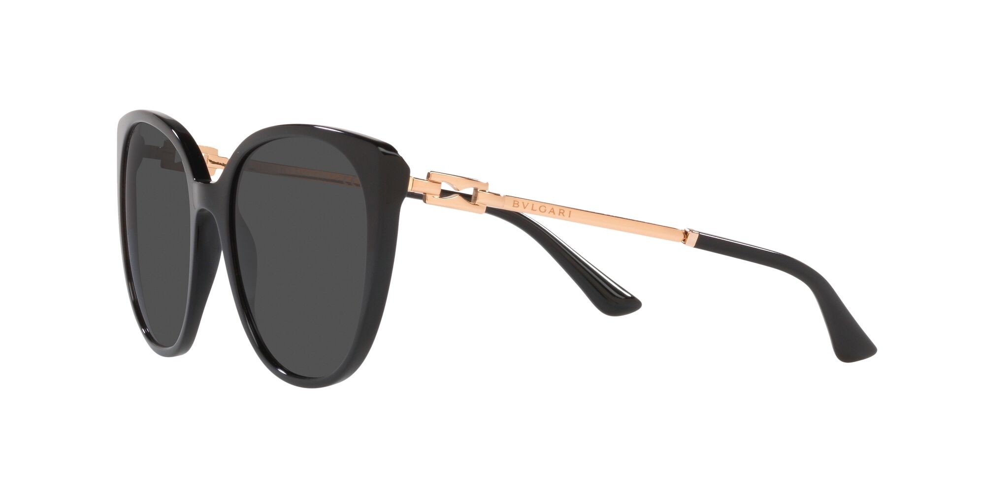 Sonnenbrillen Bulgari BV 8251 (501/87) farbe nero form cat-eye gläser grigio scuro
