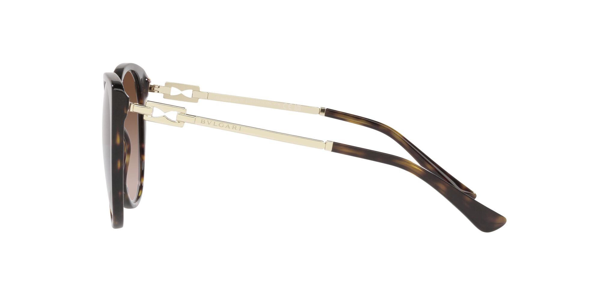 Sonnenbrillen Bulgari BV 8251 (504/13) farbe havana form cat-eye gläser marrone sfumato