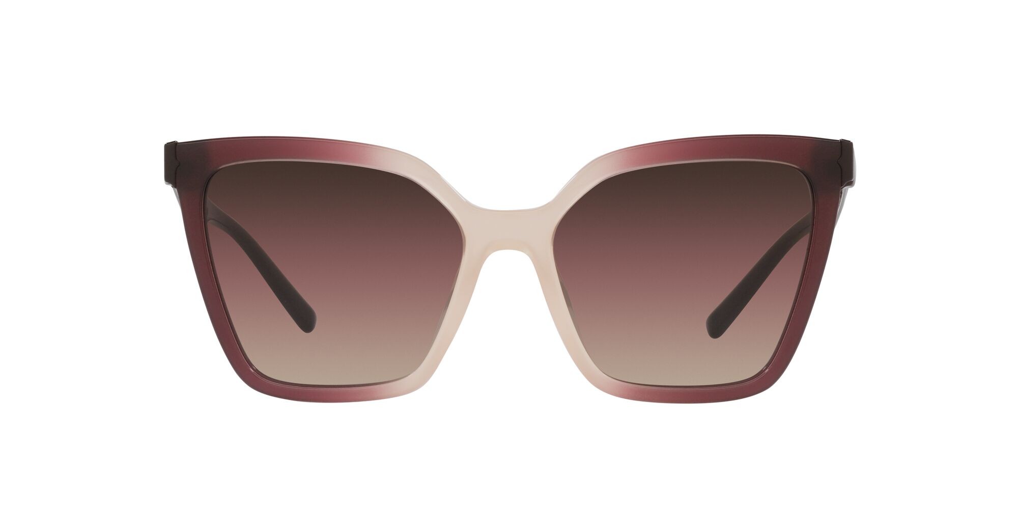Sonnenbrillen Bulgari BV 8253 (5524E2) farbe bordeaux sfumato rosa form schmetterling gläser brown grad purple grad black