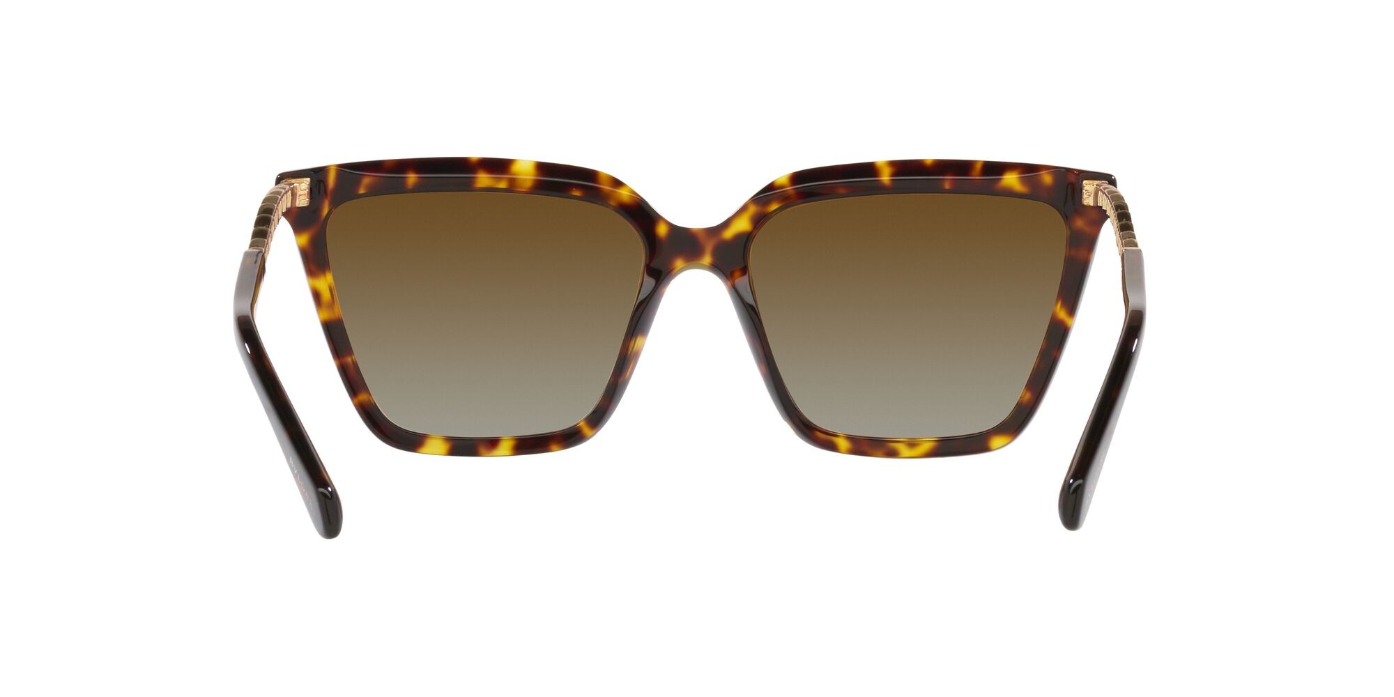 Sonnenbrillen Bulgari BV 8255B (504/T5) farbe havana form cat-eye gläser polarizzata marrone sfumato