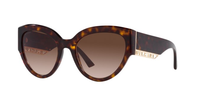 Sonnenbrillen Bulgari BV 8258 (504/13) farbe havana form schmetterling gläser marrone sfumato