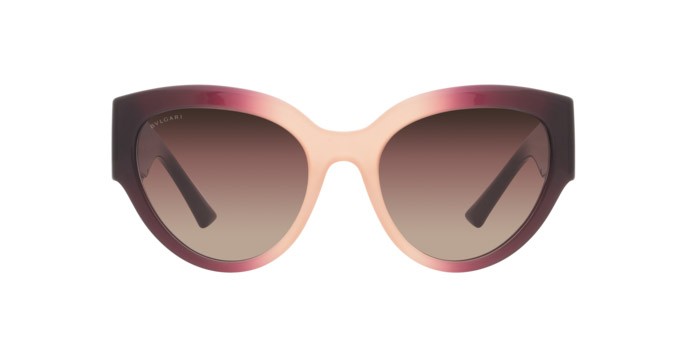 Sonnenbrillen Bulgari BV 8258 (5524E2) farbe bordeaux sfumato rosa form schmetterling gläser marrone sfumato viola sfumato nero