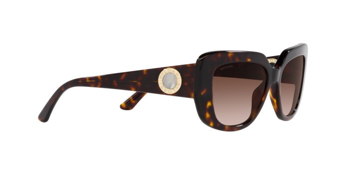 Sonnenbrillen Bulgari BV 8261 (504/13) farbe havana form rechteckig gläser marrone sfumato
