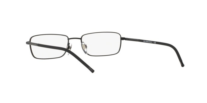 Eyeglasses Burberry BE 1268 (1007) color matte black shape rectangle lenses demo lens