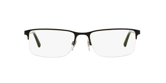 Eyeglasses Burberry BE 1282 (1001) color black shape rectangle lenses demo lens