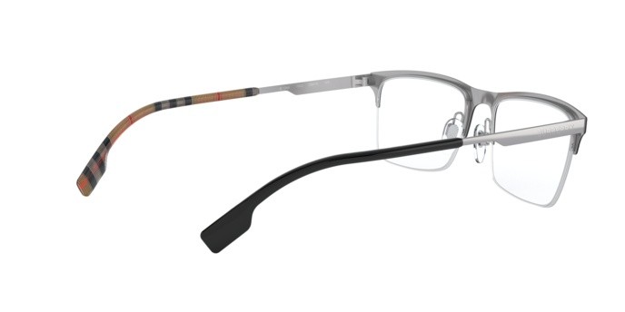 Brillen Burberry BE 1344 (1003) farbe matte black form rechteckig gläser demo lens
