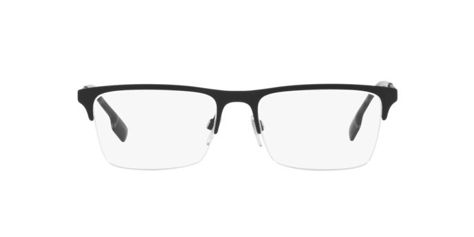 Brillen Burberry Brunel BE 1344 (1007) farbe matte black form rechteckig gläser demo lens