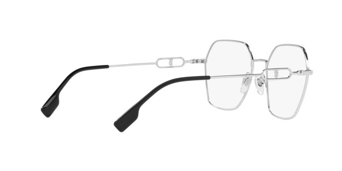 Brillen Burberry Charley BE 1361 (1005) farbe silver form unregelmäßig gläser demo lens